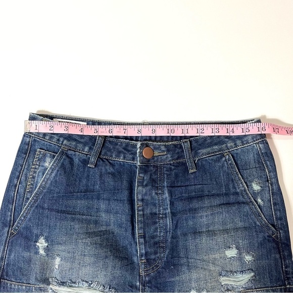 NEW! ONE TEASPOON MAN MR PINKs DISTRESSED DENIM SHORTS Relaxed Fit S… - Picture 10 of 13
